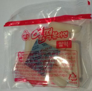 Ottogi Spicy Rice Cake Tteokbokki Noodles rice cake packet