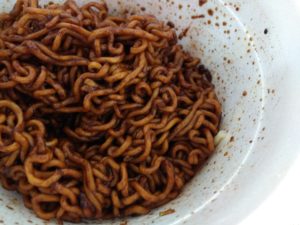 Ottogi Jjajang Bokki Noodles Cooked